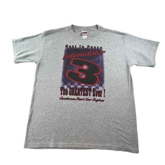 Dale Earnhardt Tribute Shirt Men's XL Gray Iron Knights Athletic RIP GOAT Nascar - Picture 1 of 8